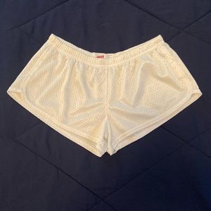 Women’s Sofee white mesh shorts